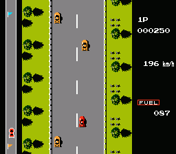Road Fighter screenshot 5 for Famicom